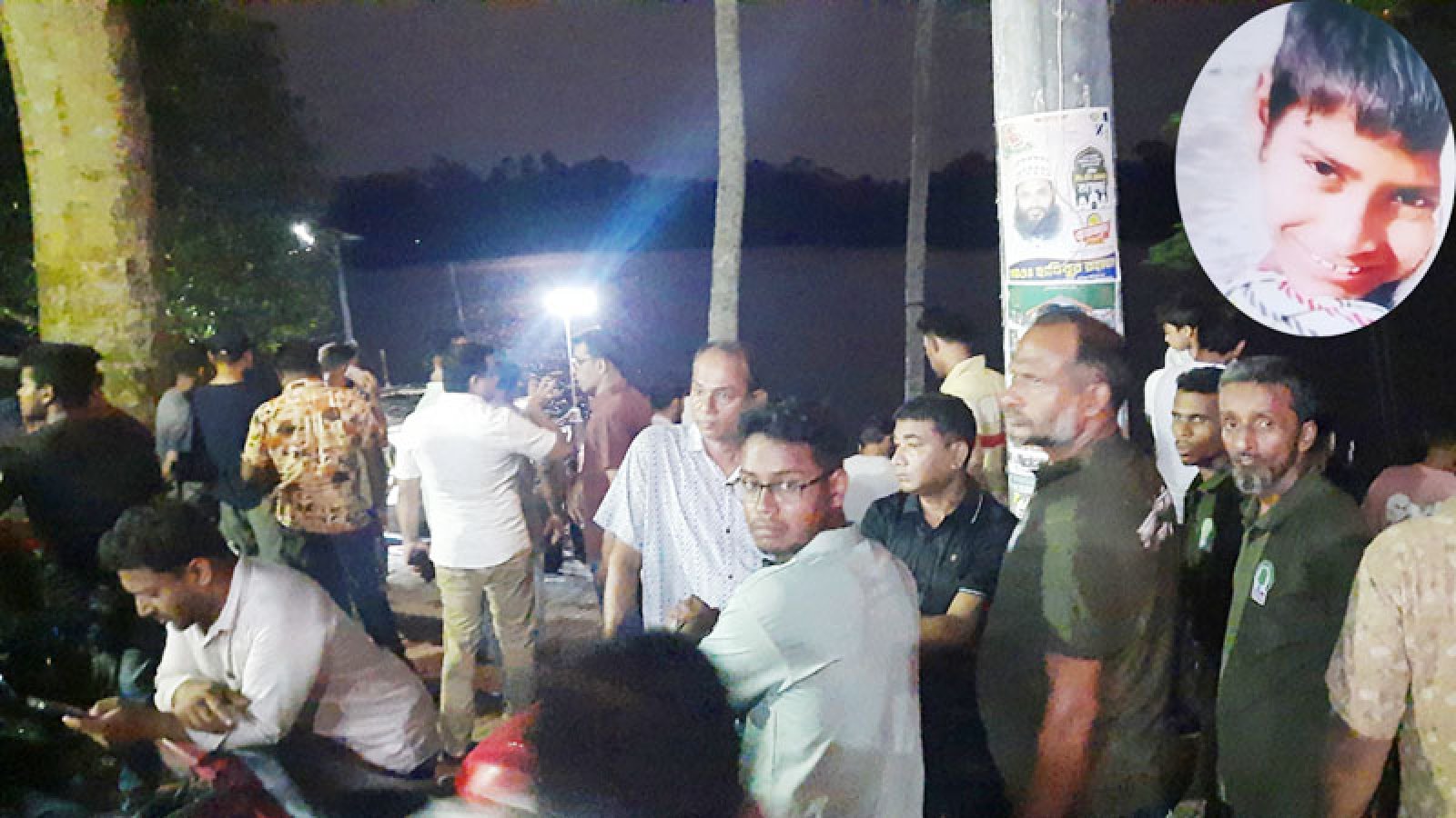বাগেরহাটে দীঘির কুমির টেনে নিয়েছে ৭ বছরের শিশুকে