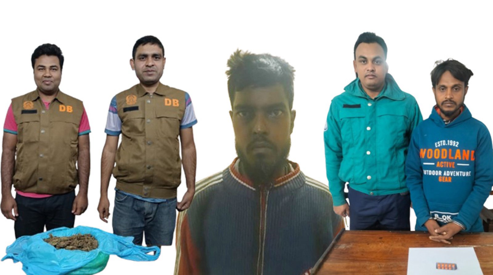 মাদকবিরোধী অভিযানে ২ জন মাদক ব্যবসায়ী গ্রেপ্তার; গাঁজা, ইয়াবা ও ট্যাপেন্টাডল ট্যাবলেট উদ্ধার