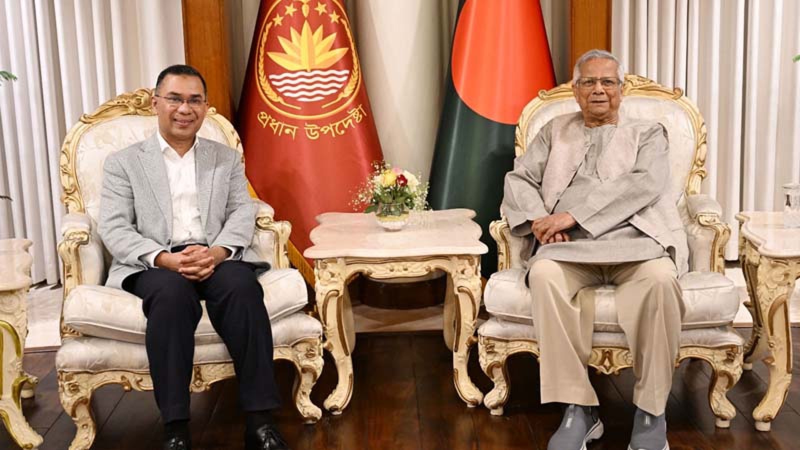 তারেক রহমানকে প্রধান উপদেষ্টার অভিনন্দন বার্তা