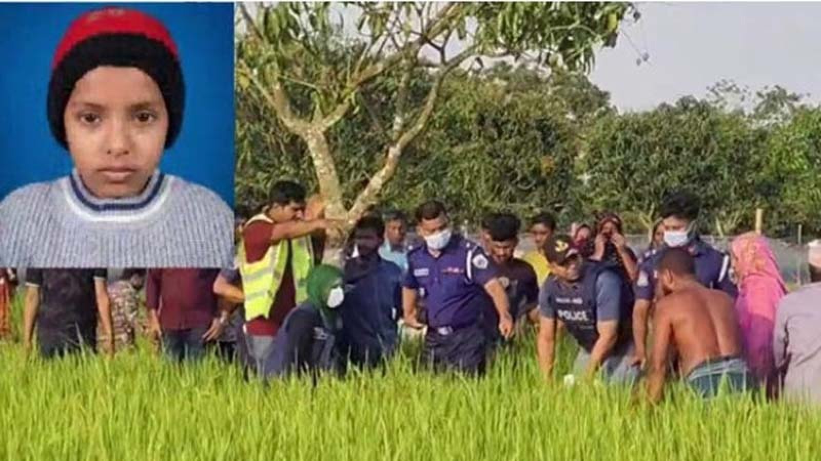 চাঁপাইনবাবগঞ্জে ধানক্ষেত থেকে এক শিশুর লাশ উদ্ধার