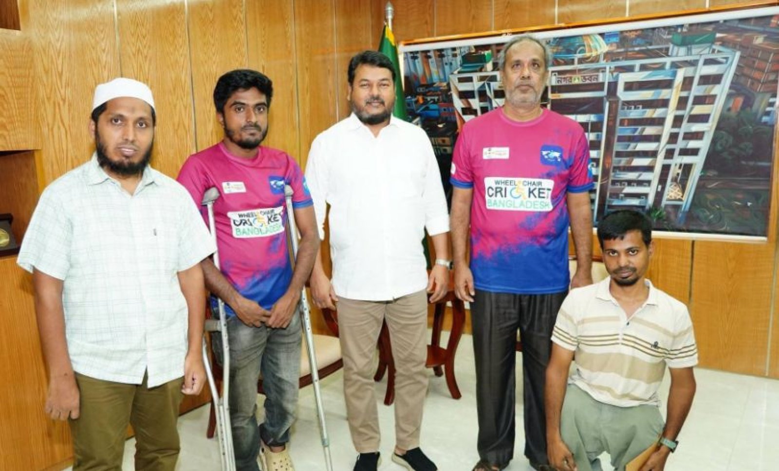 রাসিক প্রশাসকের সঙ্গে কল্পনা প্রতিবন্ধী উন্নয়ন সংস্থার নেতৃবৃন্দের সঙ্গে সৌজন্য সাক্ষাৎ