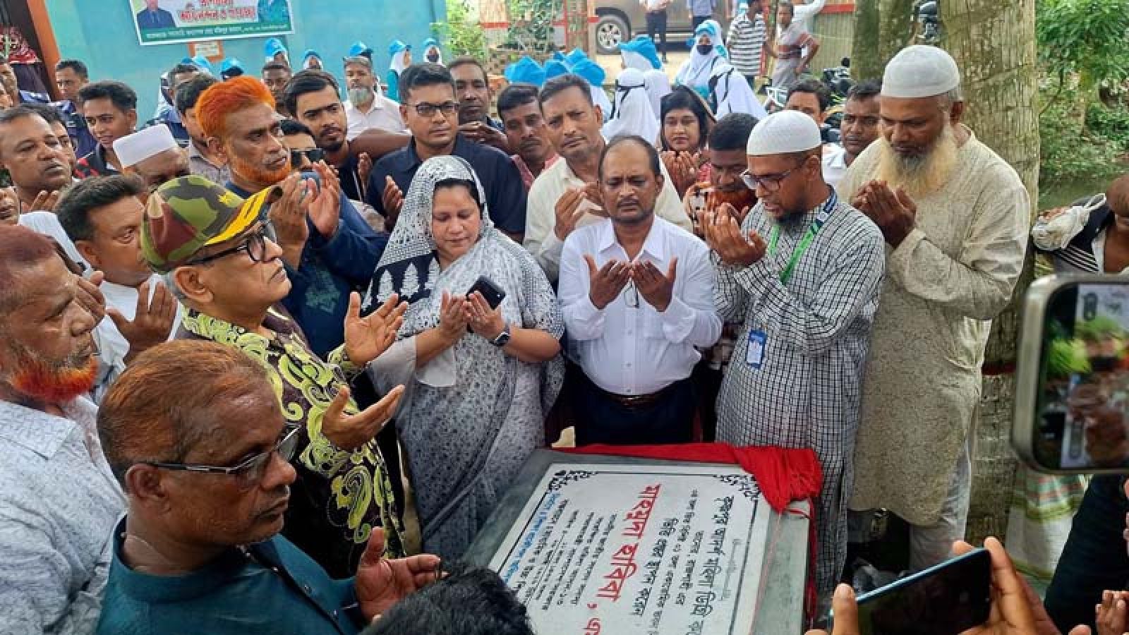 তানোরে কলেজ ও মাদ্রাসা নির্মাণের ভিত্তি প্রস্তর স্থাপন