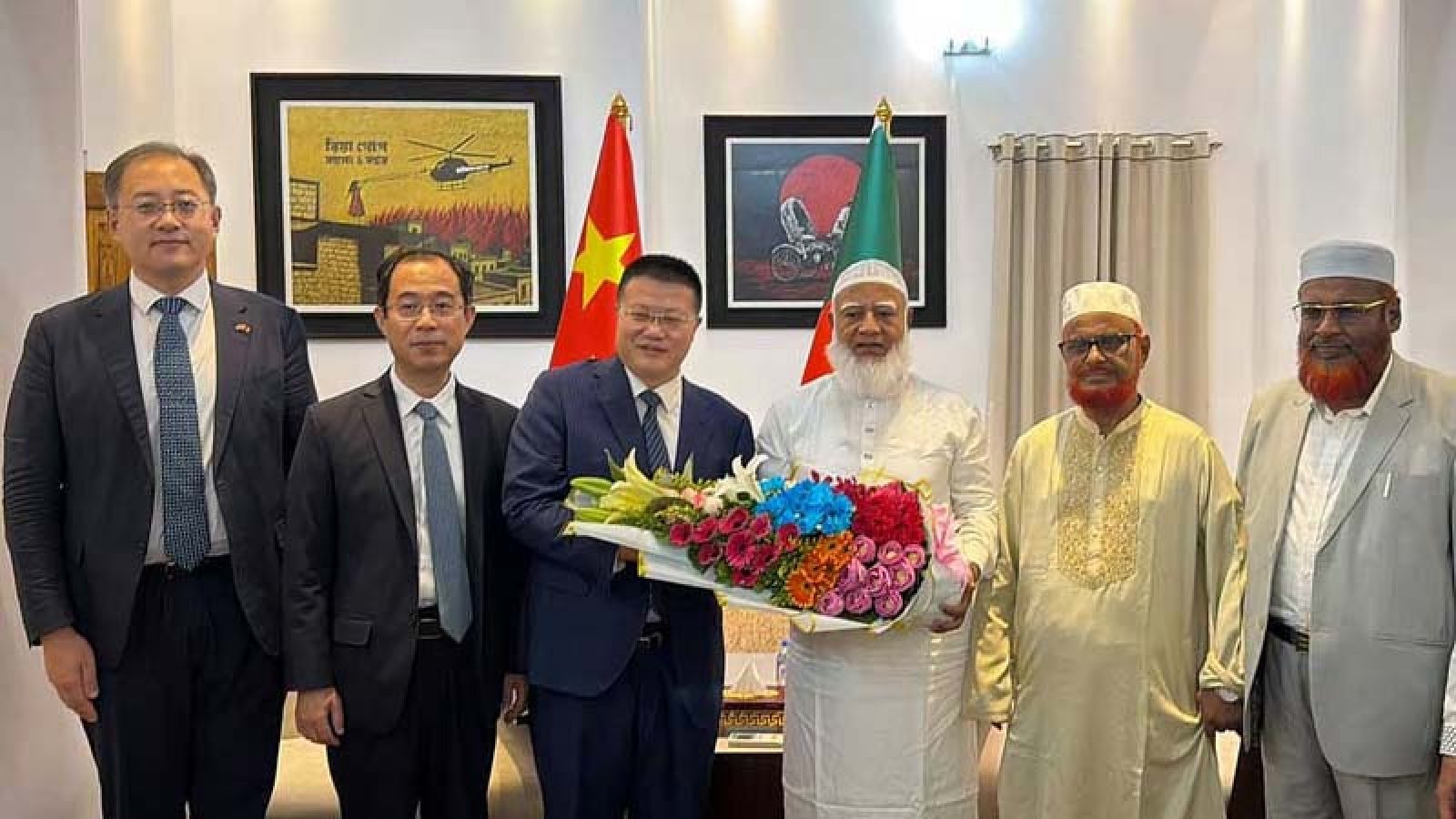 চীনের বিদায়ী রাষ্ট্রদূতের প্রতি ‘কৃতজ্ঞতা’ জামায়াতের