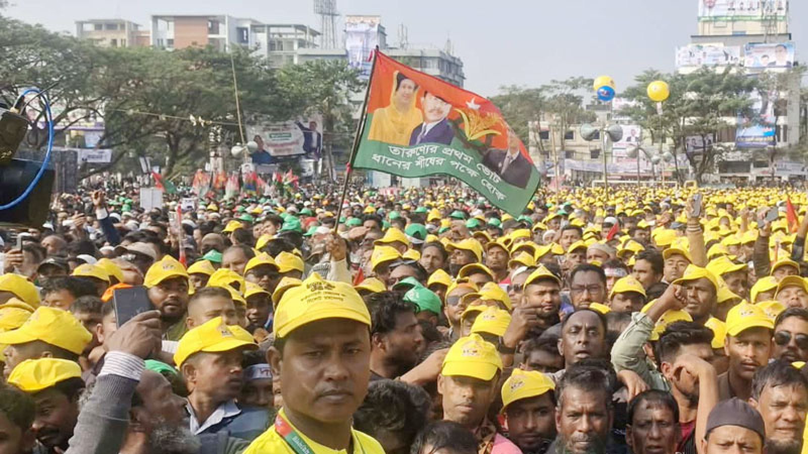 বিএনপির প্রথম নির্বাচনী সমাবেশ, সিলেট মাদরাসা মাঠ কানায় কানায় পূর্ণ