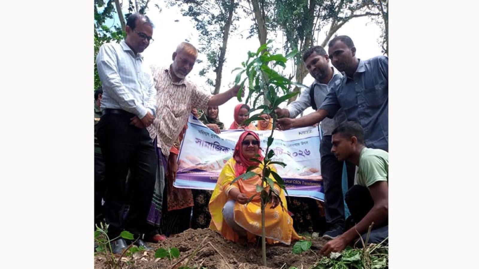 মান্দায় ডাসকো ফাউন্ডেশনের উদ্যোগে বৃক্ষরোপণ কর্মসূচি