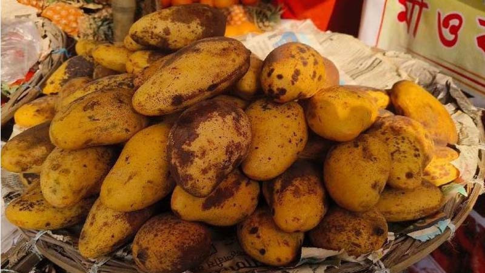 চাঁপাইনবাবগঞ্জে বাজারে আগাম জাতের কাটিমন আম