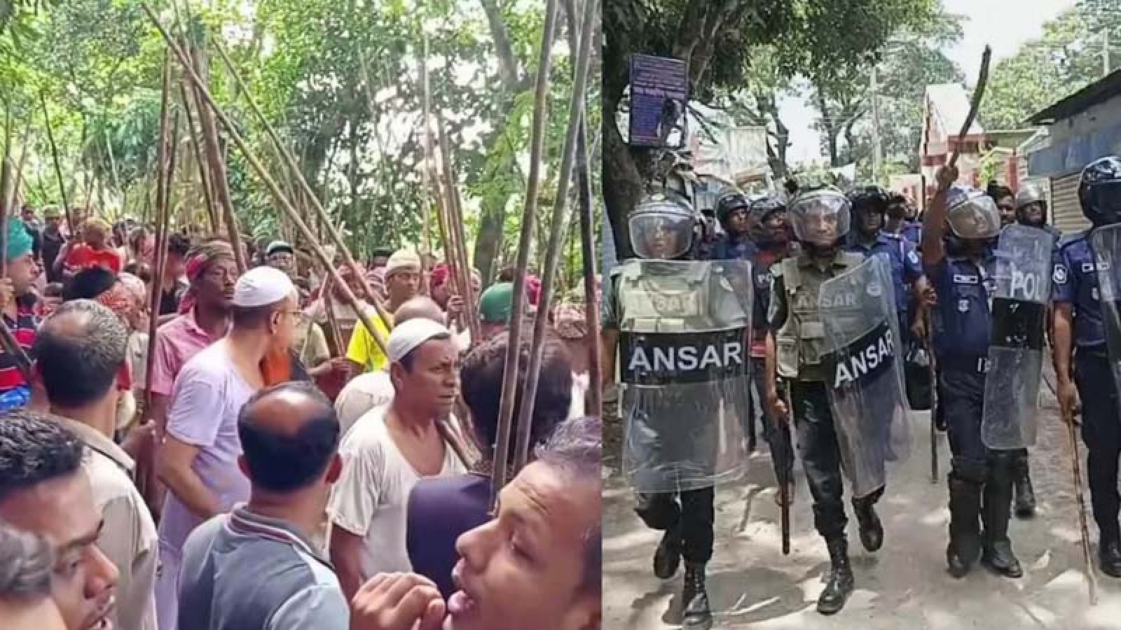বাজারের নামকরণ নিয়ে ৬ ঘণ্টা ধরে সংঘর্ষ, একজনের মৃত্যু, ট্রেন চলাচল বন্ধ