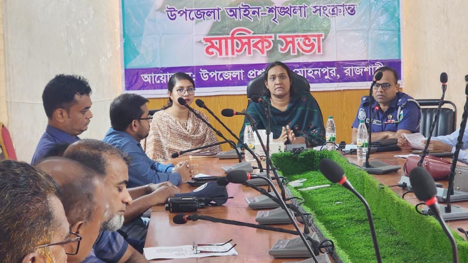মোহনপুরে মাসিক আইনশৃঙ্খলা সভা অনুষ্ঠিত