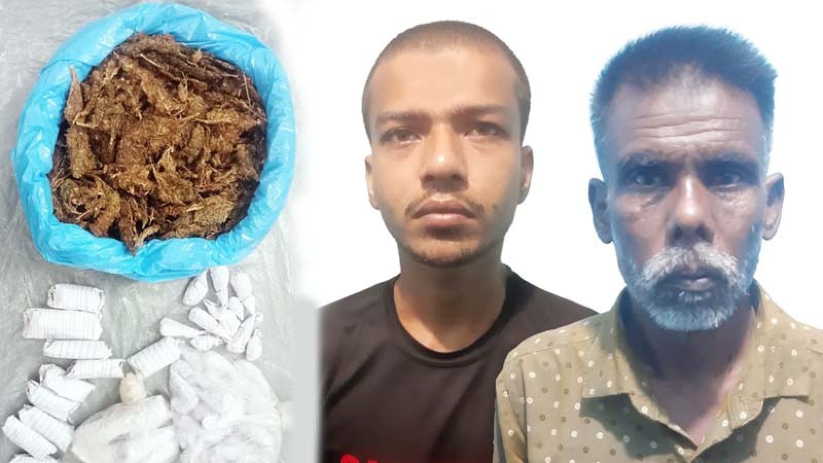 আরএমপি’র মাদকবিরোধী অভিযানে ২ মাদক ব্যবসায়ী গ্রেপ্তার; গাঁজা ও ট্যাপেন্টাডল ট্যাবলেট উদ্ধার