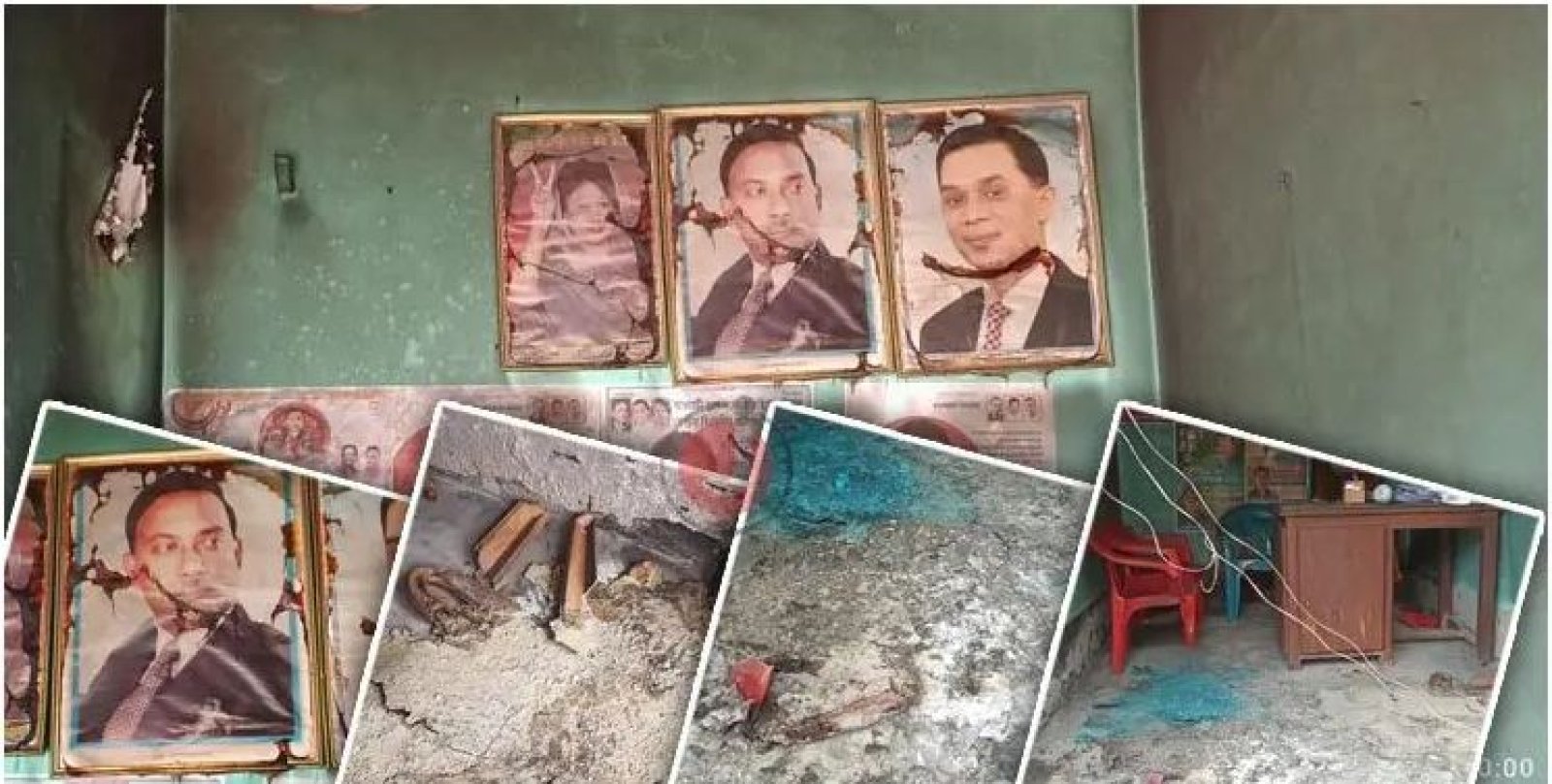 সাতক্ষীরায় বিএনপি কার্যালয়ে পেট্রোল ঢেলে আগুন