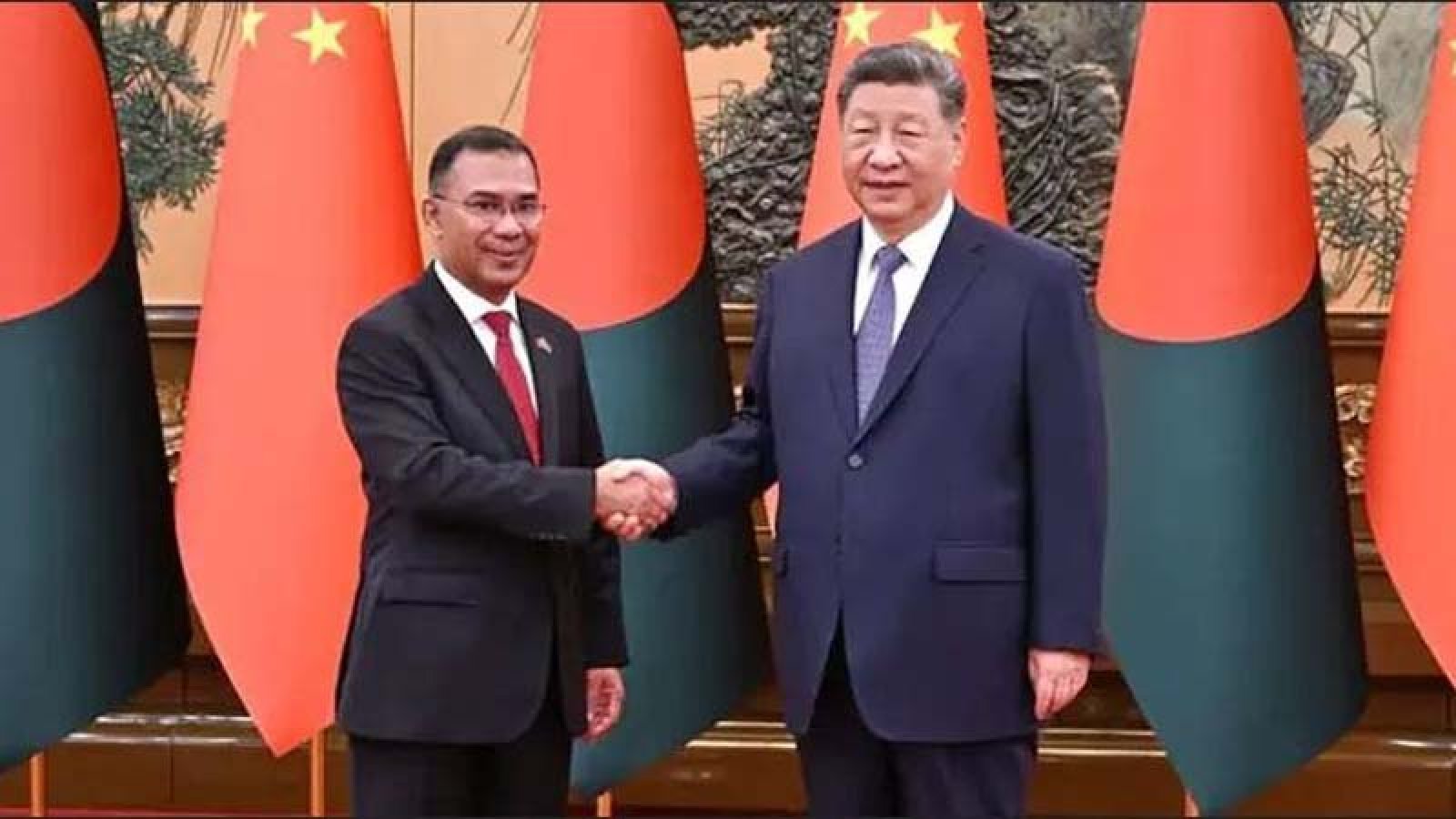 শি জিনপিংয়ের সঙ্গে প্রধানমন্ত্রী তারেক রহমানের সাক্ষাৎ