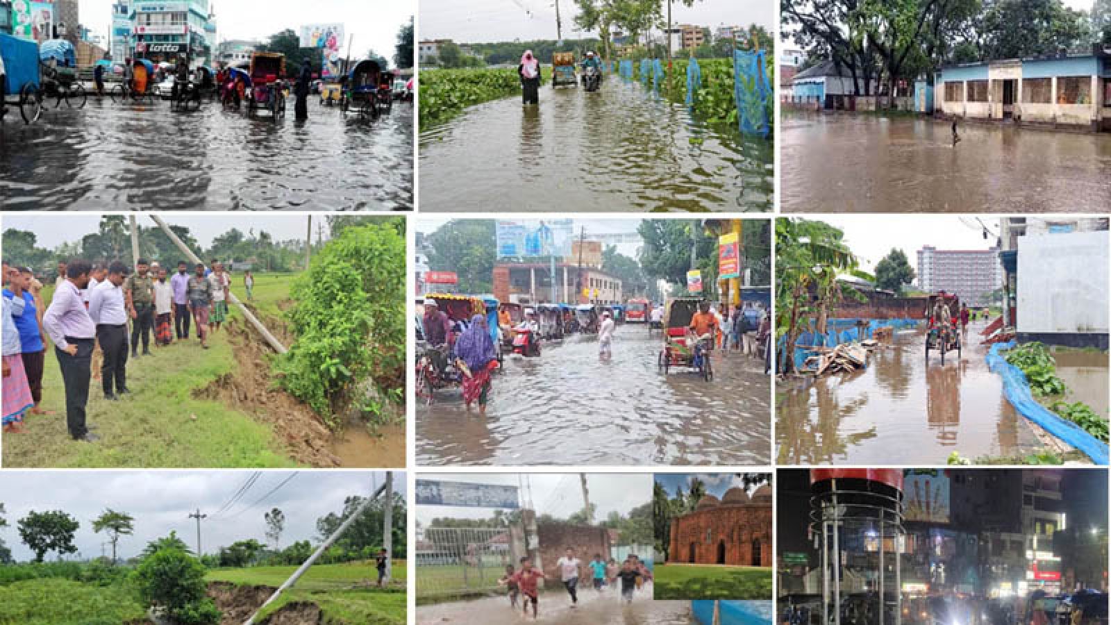 বগুড়ার সর্বত্র জলাবদ্ধতা, চরম জনভোগান্তি
