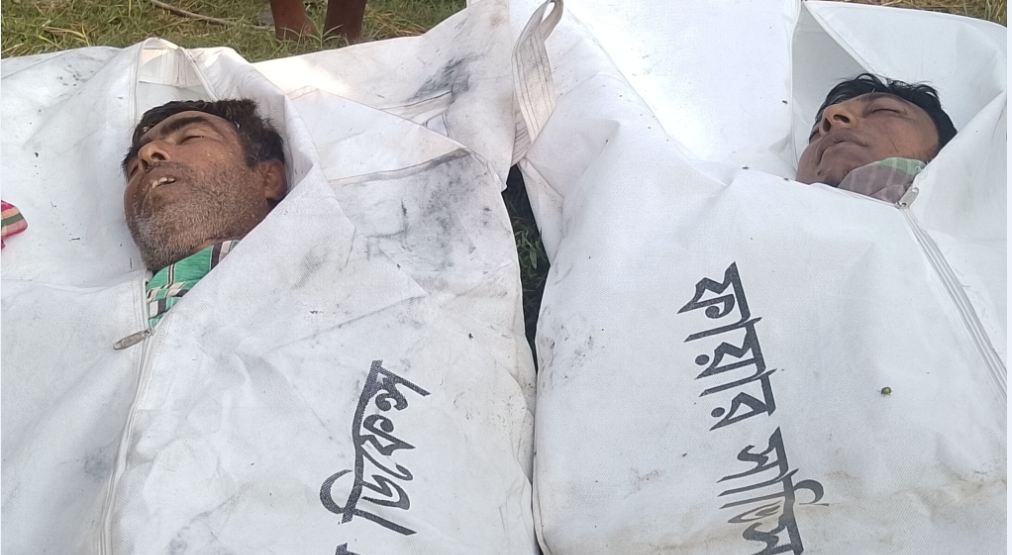 ধামইরহাটে গরুবাহী ভুটভুটি ও মোটরসাইকেল নিয়ন্ত্রণ হারিয়ে নিহত-২ আহত-৪