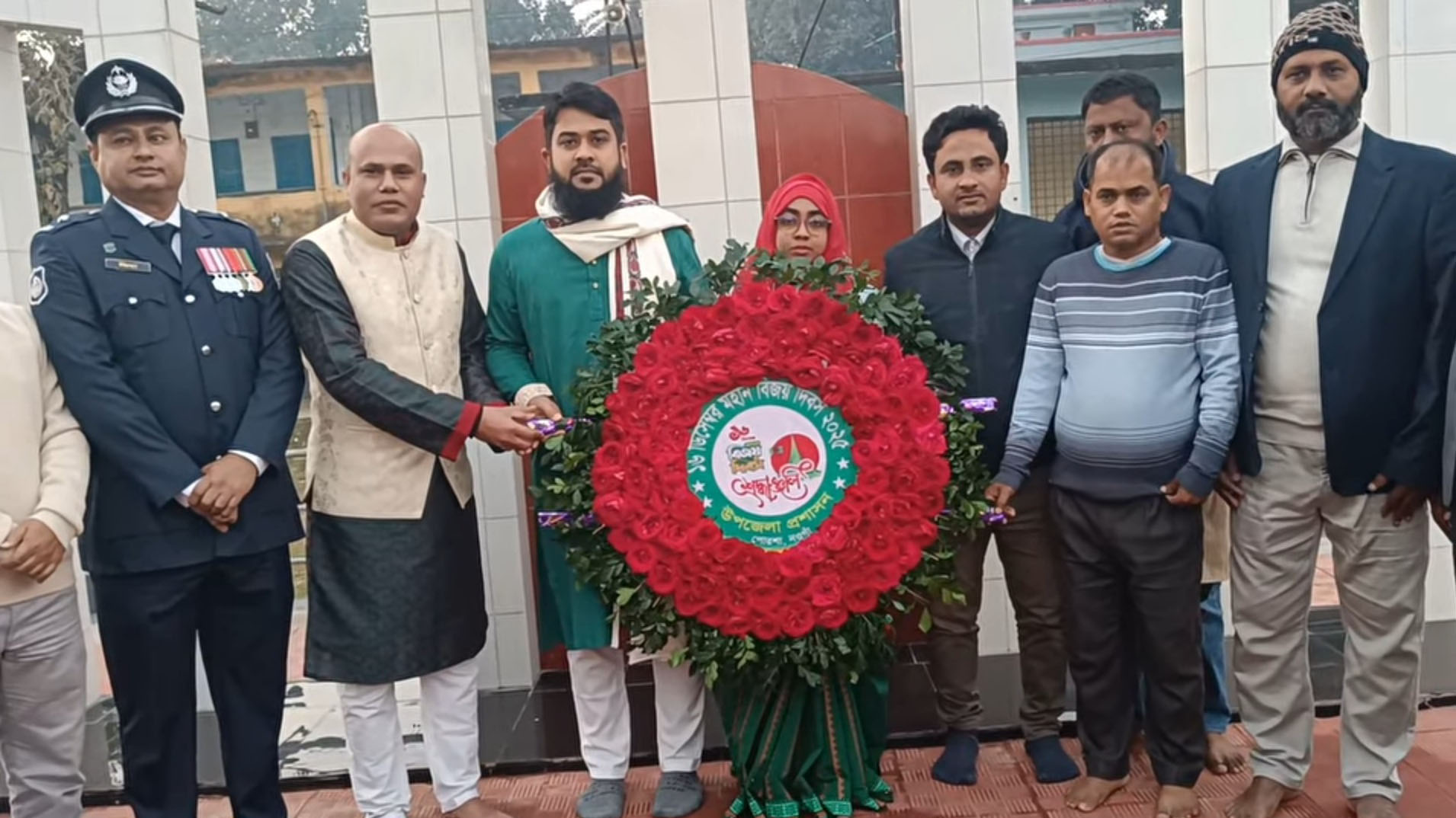 পোরশায় মহান বিজয় দিবস উদযাপন
