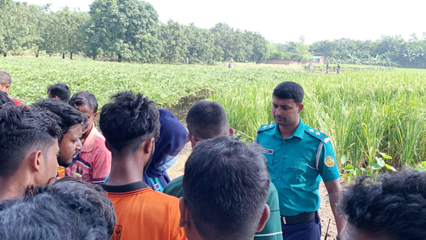 পবায় ধানখেত থেকে অজ্ঞাতপরিচয় নারীর মরদেহ উদ্ধার