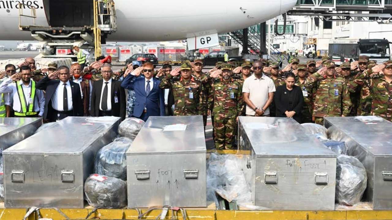 ৬ বাংলাদেশি শান্তিরক্ষীর জানাজা রোববার, হবে সামরিক মর্যাদায় দাফন