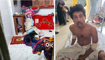 পাবনায় ইস্কন মন্দিরে প্রতিমা ভাংচুরের সময় হাতেনাতে সনাতনী শিক্ষার্থী আটক