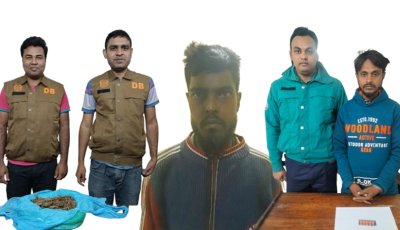 মাদকবিরোধী অভিযানে ২ জন মাদক ব্যবসায়ী গ্রেপ্তার; গাঁজা, ইয়াবা ও ট্যাপেন্টাডল ট্যাবলেট উদ্ধার