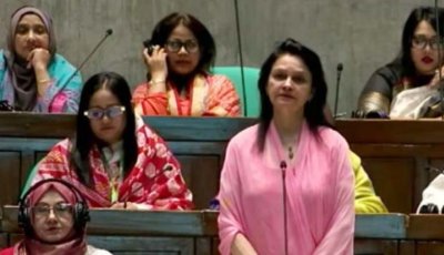 সংসদে বাংলা-ইংরেজি মিশিয়ে নারী এমপির বক্তব্য, সামাজিক মাধ্যমে আলোচনা