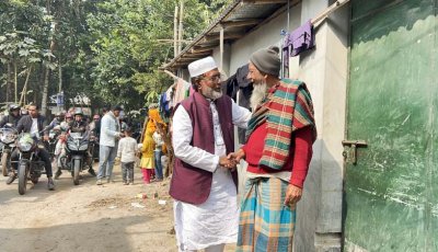 দাঁড়িপাল্লার গণসংযোগে স্লোগানে মুখর রাজশাহী-৩ সংসদীয় আসনের নির্বাচনী মাঠ