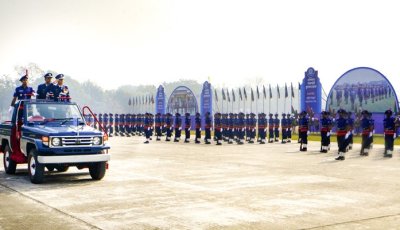 পুলিশ একাডেমিতে ৪১৮ জন কনস্টেবলের প্রশিক্ষণ সমাপনী কুচকাওয়াজ