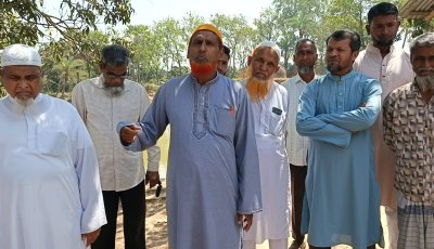 সাপাহারে জয়দেবপুর ইসলামিয়া দাখিল মাদ্রাসার পুকুর দখল করলো প্রভাবশালী মহল