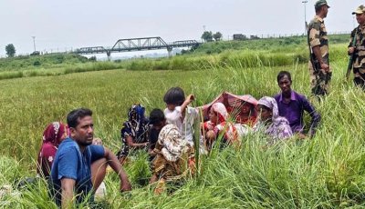 সাপাহার সীমান্তে নারী পুরুষ ও শিশুসহ ১৭ জনকে পুশ ইন চেষ্টা