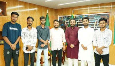 রাসিক প্রশাসকের সঙ্গে রাজশাহী কলেজ ছাত্রদলের নবগঠিত কমিটির নেতৃবৃন্দের সৌজন্য সাক্ষাৎ