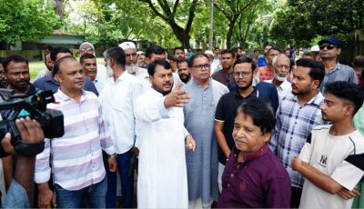 হড়গ্রাম নতুনপাড়া গোরস্থান সংলগ্ন ইদগাহ পরিদর্শন করলেন রাসিক প্রশাসক