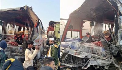 সিলেটের ওসমানীনগরে তিন বাসের সংঘর্ষ, নিহত ২