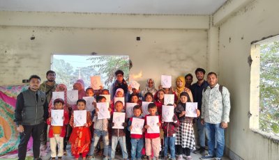 নগরীতে সুবিধাবঞ্চিত শিশুদের মাঝে শিক্ষা সামগ্রী বিতরণ
