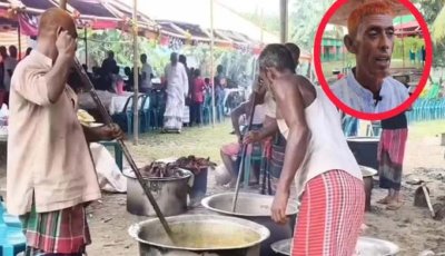 জীবিত থাকতেই ৫ হাজার মানুষকে ‘চল্লিশা’ খাওয়ালেন দম্পতি