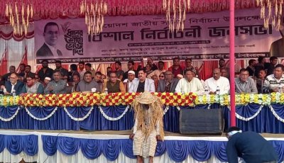 রহনপুরে ধানের শীষের বিশাল জনসভা অনুষ্ঠিত