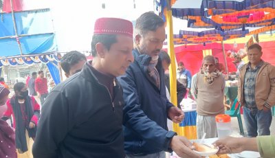পত্নীতলায় সম্পীতির পিঠা উৎসব উদযাপন