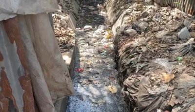 সান্তাহার পৌর এলাকায় ড্রেনেজ ব্যবস্থা অকেজো, জনদুর্ভোগ চরম