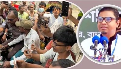 রাশেদ প্রধানের বাসার সামনে বিক্ষুব্ধ জনতা, পিএস জনি পুলিশ হেফাজতে