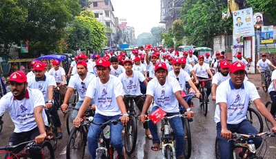 পাবনায় মাদকবিরোধী সাইকেল র‌্যালি