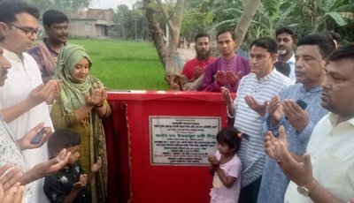 মান্দায় চারটি সড়কে এইচবিবিকরণ কাজের উদ্বোধন