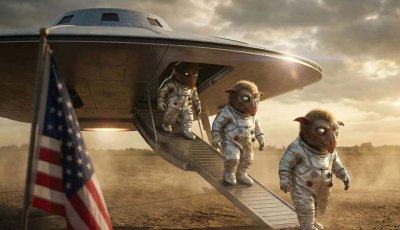 স্পেস স্যুট পরে নামে ৪ ফুটের রহস্যময় জীব! UFO ফাইল প্রকাশে বিরাট চাঞ্চল্য আমেরিকায়