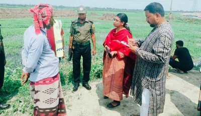 সিংড়ায় কৃষিজমিতে পুকুর খননের অপরাধে ৫০ হাজার টাকা জরিমানা
