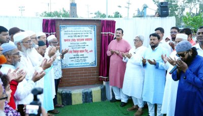 রাসিকের তিনটি উন্নয়ন প্রকল্পের পাঁচটি পুনঃস্থাপিত ভিত্তিপ্রস্তর ফলক উন্মোচন করলেন ভূমিমন্ত্রী