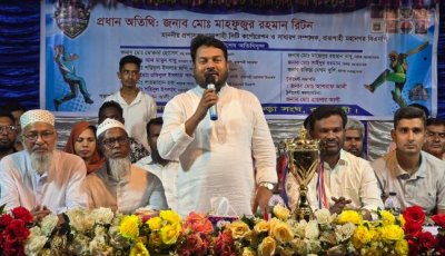 রাজশাহীতে করিডোর নাইট ক্রিকেট প্রিমিয়ার লীগের পুরস্কার বিতরণ