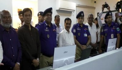 এআই সিসিটিভি ক্যামেরার নজরদারিতে নওগাঁ শহর