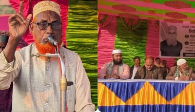 নওগাঁ-২ আসনের জামায়াতের এমপি পদপ্রার্থী এনামুল হকের নির্বাচনী প্রচারণা