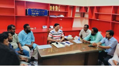 সিংড়ায় নবাগত ওসি রফিকুলের মতবিনিময়