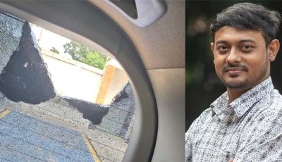 বেনাপোলে নাসীরুদ্দীন পাটওয়ারীর গাড়িতে হামলা