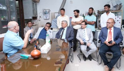 বিমক চেয়ারম্যানের রাজশাহী বিশ্ববিদ্যালয়ের গবেষণাগার ও অবকাঠামো উন্নয়ন কাজ পরিদর্শন