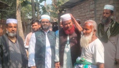 জামায়াত প্রার্থী মনজুর রহমানের গণসংযোগে ভোটের মাঠ চাঙ্গা