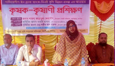 বড়াইগ্রামে কৃষি উন্নয়ন প্রকল্পের আওতায় কৃষক-কৃষাণীদের প্রশিক্ষণ