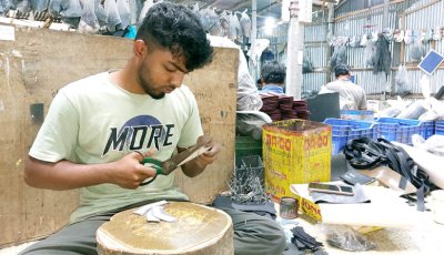 চারঘাট পাদুকাপল্লীর সিএফসির অত্যাধুনিক মেশিন থাকলেও নেই কার্যক্রম